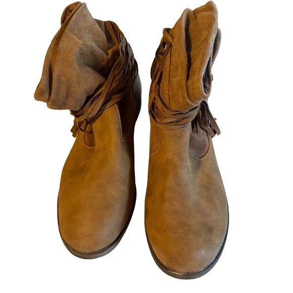 Mudd brown ankle fringe size 10 M boots - Picture 4 of 8